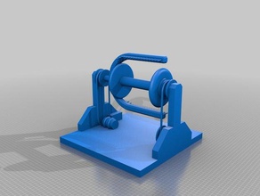 motorizzato filatura, ruota di fondo scala 3d la stampa il fai da te elettrico 3d print model - Mito3D