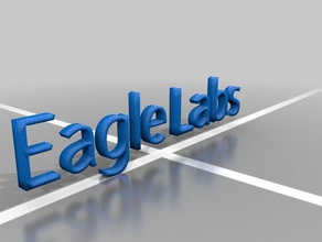 eagle labs-logo 3d drucken 3d print model - Mito3D