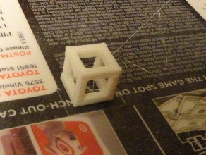 15mm empty space cube engineering 3d print model - Mito3D