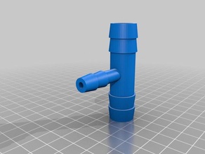 meine angepasste Schlauch-Widerhaken-tee Haushalt 3d print model - Mito3D