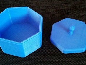7 lados tapa de la caja contenedores 3d print model - Mito3D