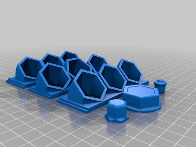 hexagonic tema rumba durum görüntüleme 3d yazıcı parçaları 3D print model - Mito3D