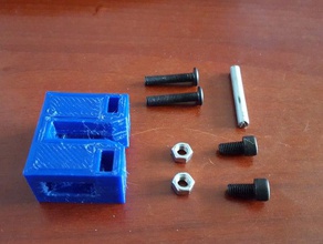 belt attachment tensioner 3d printing 2020 extrusion mount cobblebot vslot 3d print model - Mito3D