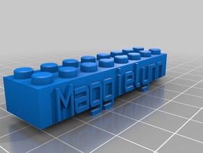maggielynn lego la construction les jouets personnalisé 3d print model - Mito3D