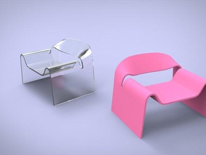 ghost chaise décor 3d print model - Mito3D