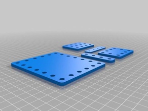 openbeam plate parts customizer 3d print model - Mito3D