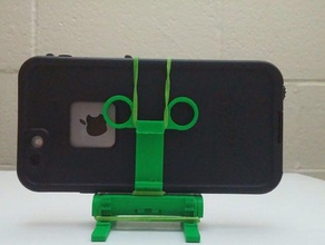 bepo universal de telefone quad-pod móveis titular monopé monte tripé 3d print model - Mito3D