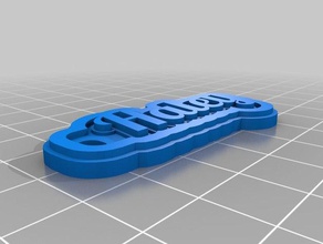 haley name tag keychain keychains customized 3d print model - Mito3D
