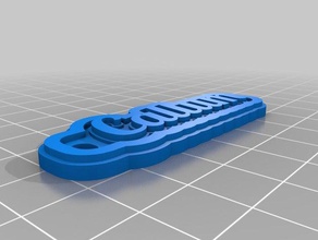 callum name tag keychain keychains customized 3d print model - Mito3D