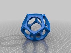 özelleştirilmiş dodecahedron benim heykeller 3d print model - Mito3D
