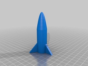 Rakete 3d drucken Modell-Rakete 3d print model - Mito3D