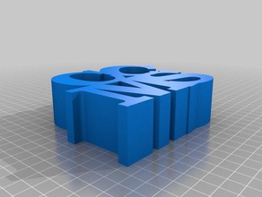 ccms-Wort-Skulptur Skulpturen angepasst 3d print model - Mito3D