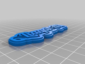 liaqat ali nombre de la etiqueta llavero llaveros personalizado 3d print model - Mito3D