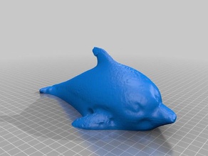 danny blue dolphin le scansioni repliche makerbotdigitizer 3d print model - Mito3D