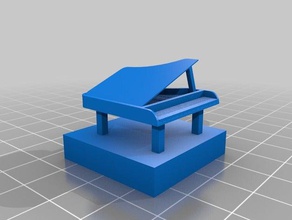 küçük piyano 3d baskı 3d print model - Mito3D
