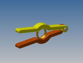 ring clamp jewelry 3d print model - Mito3D