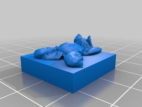 doldurulmuş tilki 3d baskı 3d print model - Mito3D