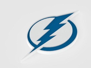 tampa bay lightning signos logotipos Logo en 3d hockey sobre hielo nhl 3d print model - Mito3D