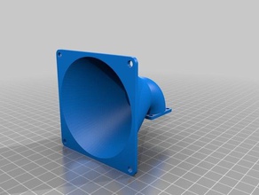 meine angepasste parametriable jede Größe Lüfter adapter Verteiler-Rohr Winkel 3d drucken 3d print model - Mito3D