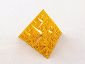 sierpinskis tetraedros fractal matemática a arte openscad 3d print model - Mito3D