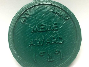meme premio las monedas insignias 3d print model - Mito3D