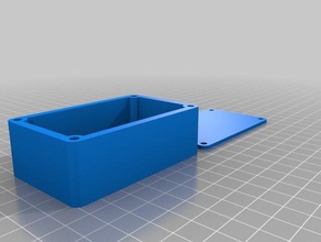 70x40x25box lid screw holes diy customized 3d print model - Mito3D