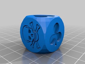 mi personalizados unicode d6 dados 3d print model - Mito3D