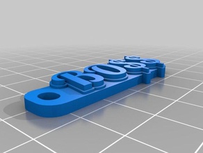 boss keychains customized 3d print model - Mito3D