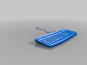 tastiera del computer 3d print model - Mito3D