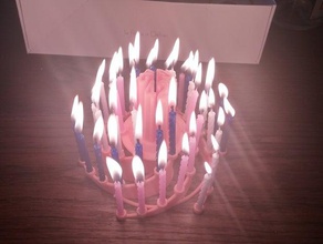 42 ans aniversario bougies cocina de comedor cumpleaños candel 3d print model - Mito3D