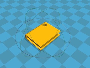 keychain book keychains 3d print model - Mito3D