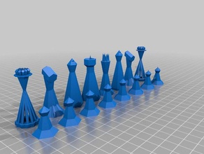 hex à base de jeu d'échecs 3d l'impression 3d print model - Mito3D