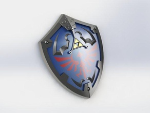 hylian shield props la leyenda de zelda enlace twilightprincess twilight princess 3d print model - Mito3D