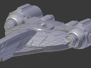 yv-100 models corellian freighter spaceship star wars starship starwars x-wing 3d print model - Mito3D