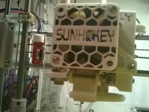 sunhokey prusa i3 nozzle cooler 50x50 3d printer parts fan mount cooling 3d print model - Mito3D