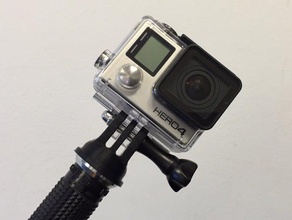 gopro treppiede montare il dado inserto la fotocamera adattatore di montaggio videocamera mount 3d print model - Mito3D