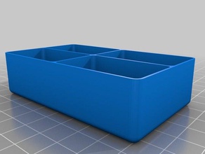 il mio quadrato su misura vassoi organizzazione 3d print model - Mito3D