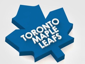 toronto maple leafs sinais logotipos Logo em 3d hóquei no gelo nhl 3d print model - Mito3D
