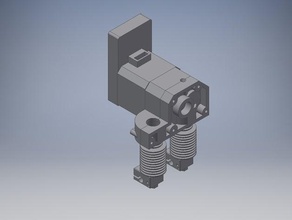direct drive ibrido doppio estrusore e3dv6 v5 folgertech base la stampante estrusori bowden e3d v6 3d print model - Mito3D