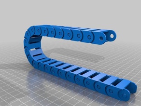 my customized fully parametric cable chain 3d printer parts 3d print model - Mito3D