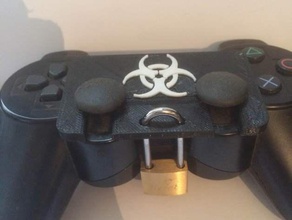ps3 controller lock video games 3d print model - Mito3D