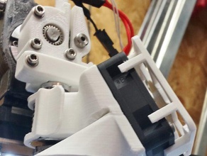 e3d clip di montaggio per ventole facile accesso makergear m2 filamento auto la stampante estrusori 3d print model - Mito3D