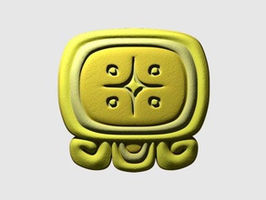 lamat mayan glyph sculptures 3d print model - Mito3D