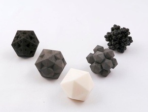 fractal icosahedra de matemáticas art openscad 3d print model - Mito3D