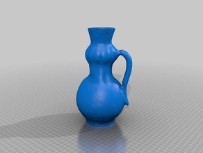 romanian traditional jug 2 scans replicas ceramics 3d print model - Mito3D