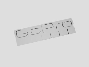 gopro logo signs logos 3d hero 3d print model - Mito3D