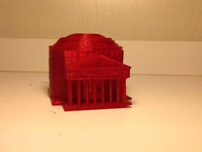 panthéon romain d'avancement des travaux bâtiments structures 3d print model - Mito3D