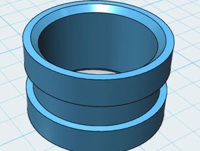 basic ring rings 3d print model - Mito3D