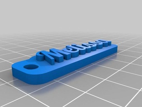my customized multiline tag keychain melissa keychains 3d print model - Mito3D