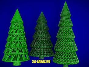 forest before christmas style voronoi math art 3d print model - Mito3D